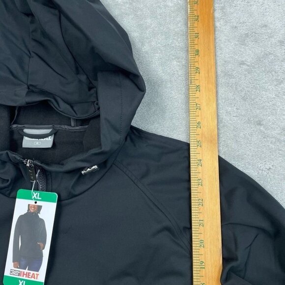 32 Degrees Heat Womens XL Black Full-Zip Hooded Softshell Jacket a1673 - Picture 7 of 10